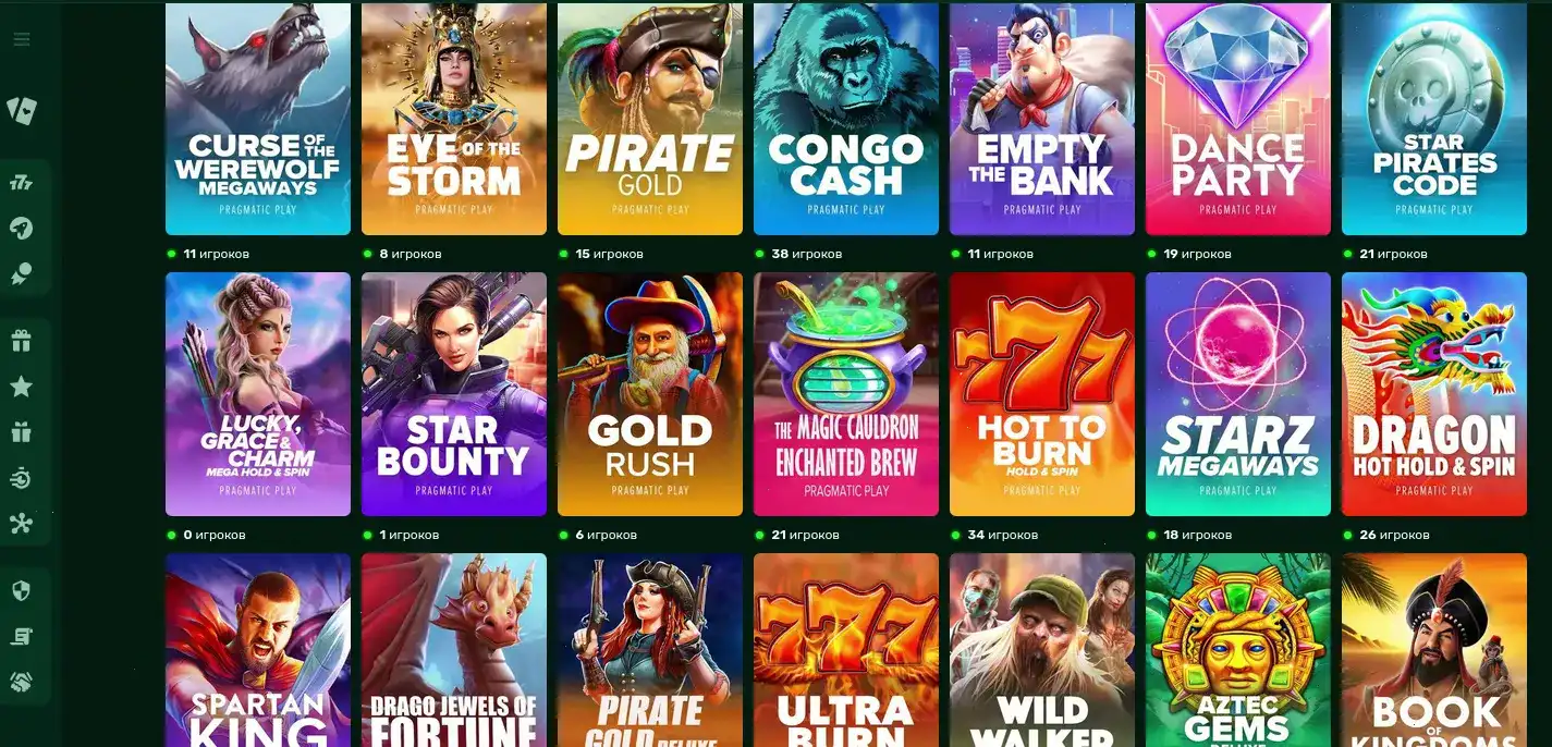 Игровой процесс в казино Иззи